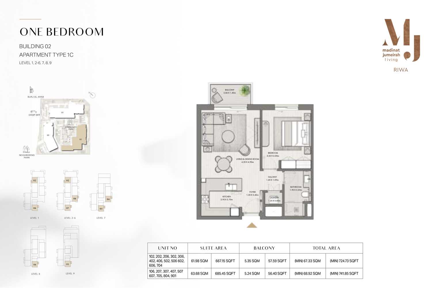 Unit 102,202,206,302,306,402,406,502,506,602,606,704